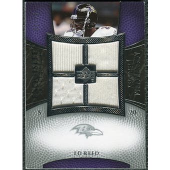 2007 Upper Deck Exquisite Collection Maximum Jersey Silver #ER Ed Reed /75