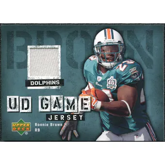 2006 Upper Deck Game Jerseys #GJRB Ronnie Brown