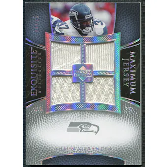 2007 Upper Deck Exquisite Collection Maximum Jersey Silver Spectrum #SA Shaun Alexander 6/15