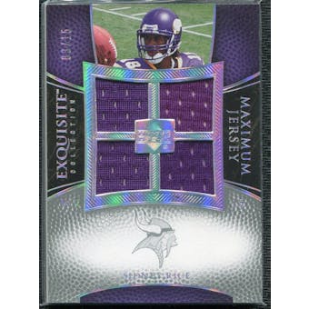 2007 Upper Deck Exquisite Collection Maximum Jersey Silver #SR Sidney Rice /75