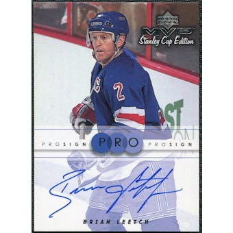 1999/00 Upper Deck MVP Stanley Cup Edition ProSign #BL Brian Leetch Autograph