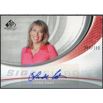 2005/06 Upper Deck SP Game Used SIGnificance #LC Linda Cohn Autograph /100