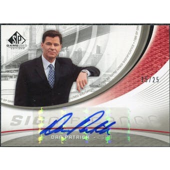 2005/06 Upper Deck SP Game Used SIGnificance #DP Dan Patrick Autograph /25
