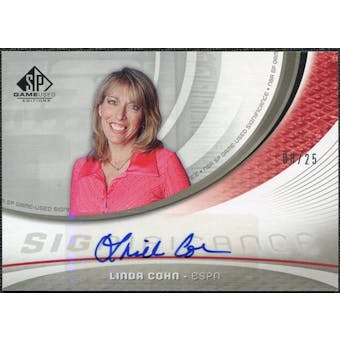 2005/06 Upper Deck SP Game Used SIGnificance #LC Linda Cohn Autograph /25