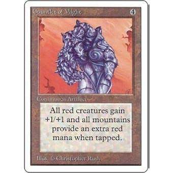 Magic the Gathering Unlimited Single Gauntlet of Might - SLIGHT PLAY (SP)