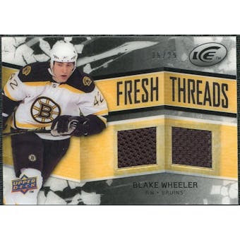 2008/09 Upper Deck Ice Fresh Threads Black Parallel #FTBW Blake Wheeler /25