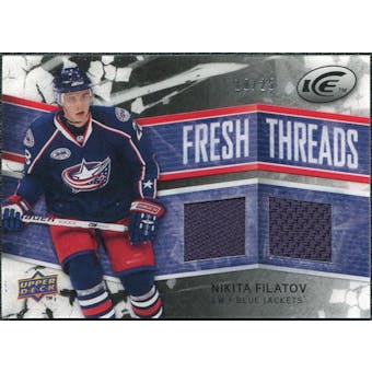 2008/09 Upper Deck Ice Fresh Threads Black Parallel #FTNF Nikita Filatov /25
