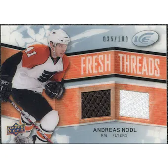 2008/09 Upper Deck Ice Fresh Threads Parallel #FTAN Andreas Nodl /100