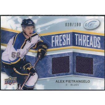 2008/09 Upper Deck Ice Fresh Threads Parallel #FTAP Alex Pietrangelo /100