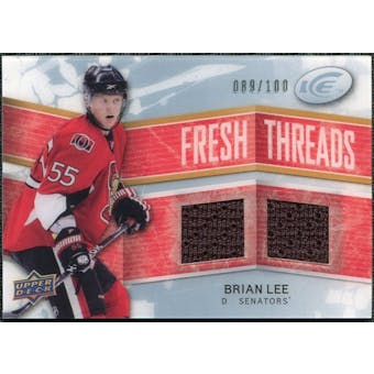 2008/09 Upper Deck Ice Fresh Threads Parallel #FTBL Brian Lee /100