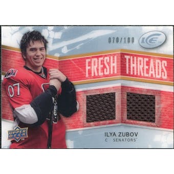 2008/09 Upper Deck Ice Fresh Threads Parallel #FTIZ Ilya Zubov /100