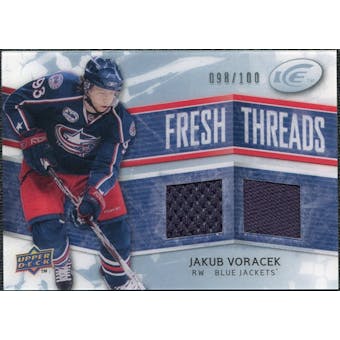 2008/09 Upper Deck Ice Fresh Threads Parallel #FTJV Jakub Voracek /100