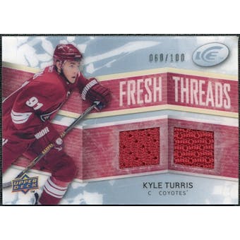 2008/09 Upper Deck Ice Fresh Threads Parallel #FTKT Kyle Turris /100