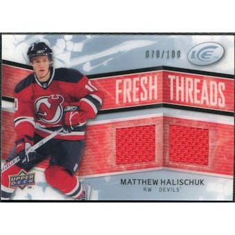 2008/09 Upper Deck Ice Fresh Threads Parallel #FTMH Matthew Halischuk /100