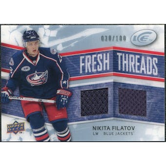 2008/09 Upper Deck Ice Fresh Threads Parallel #FTNF Nikita Filatov /100