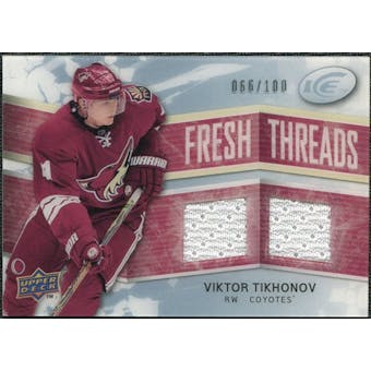 2008/09 Upper Deck Ice Fresh Threads Parallel #FTVT Viktor Tikhonov /100