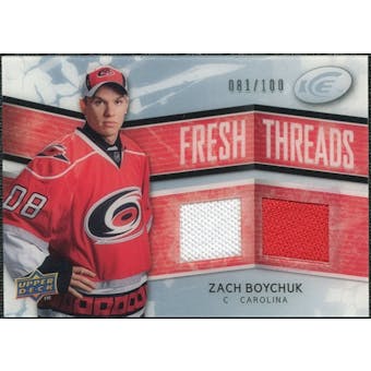 2008/09 Upper Deck Ice Fresh Threads Parallel #FTZB Zach Boychuk /100