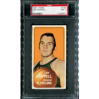 1970/71 Topps Basketball #146 Len Chappell PSA 7 (NM) *5857
