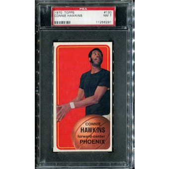 1970/71 Topps Basketball #130 Connie Hawkins PSA 7 (NM) *6291