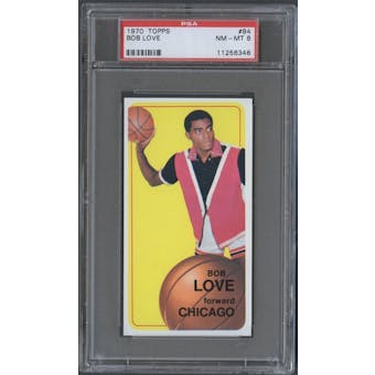 1970/71 Topps Basketball #84 Bob Love PSA 8 (NM-MT) *6346