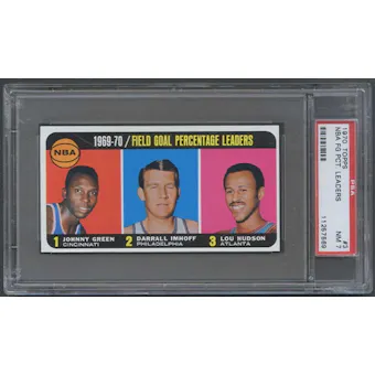 1970/71 Topps Basketball #3 NBA FG PCT Leaders PSA 7 (NM) *7569
