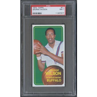 1970/71 Topps Basketball #11 George Wilson PSA 7 (NM) *7577