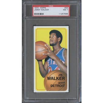 1970/71 Topps Basketball #25 Jimmy Walker PSA 7 (NM) *7588
