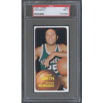 1970/71 Topps Basketball #39 Don Smith PSA 7 (NM) *7595