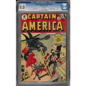 Captain America Comics #60 CGC 8.0 (W) *1127146006*