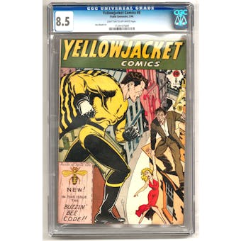 Yellowjacket Comics #8 CGC 8.5 (LT-OW) *1129107009*