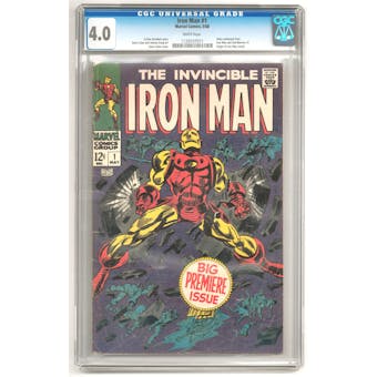 Iron Man #1 CGC 4.0 (W) *1129107011*