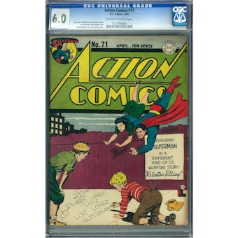 Action Comics #71 CGC 6.0 (OW-W) *1131764005*