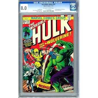Incredible Hulk #181 CGC 8.0 (OW-W) *1132300001*