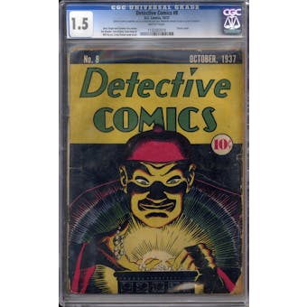 Detective Comics #8 CGC 1.5 (B) *1132583010*