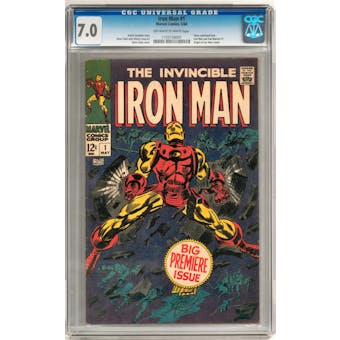 Iron Man #1 CGC 7.0 (OW-W) *1133150001*