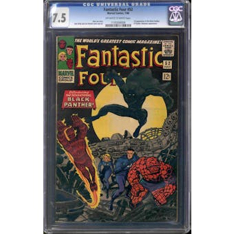Fantastic Four #52 CGC 7.5 (OW-W) *1135306008*