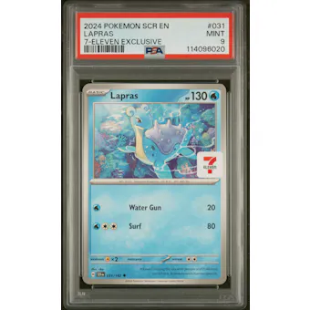 Pokemon Stellar Crown 7-Eleven Promo Lapras 031/142 PSA 9 | DA Card World Pokemon Stellar Crown 7-Eleven Promo Lapras 031/142 PSA 9 | DA Card World