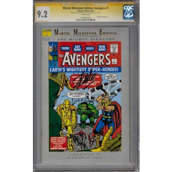 Marvel Milestone Edition: Avengers #1 CGC 9.2 (W) Stan Lee Signature Series *1145676030*