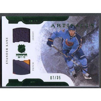 2011/12 Upper Deck Artifacts Hockey Evander Kane Jersey Patch #07/35