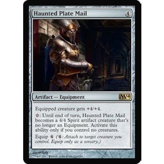 Magic the Gathering 2014 Single Haunted Plate Mail - 4x Playset - NEAR MINT (NM)