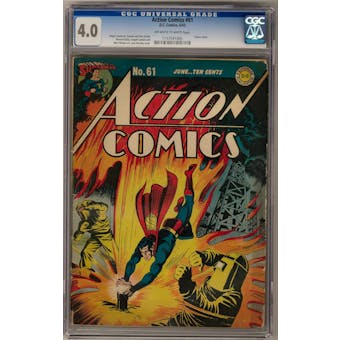 Action Comics #61 CGC 4.0 (OW-W) *1157591005*