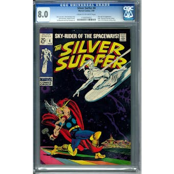 Silver Surfer #4 CGC 8.0 (C-OW) *1160009002*