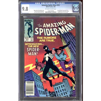 Amazing Spider-Man #252 Newsstand Variant CGC 9.8 (W) *4335709002* 1st Black Costume