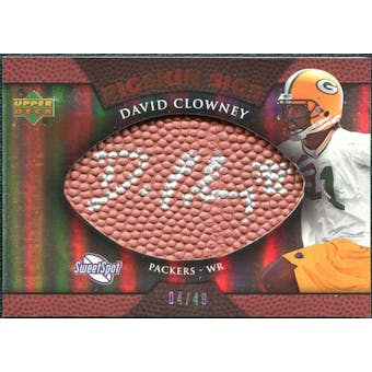 2007 Upper Deck Sweet Spot Pigskin Signatures Bronze #DC David Clowney /49