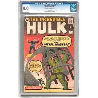 Incredible Hulk #6 CGC 4.0 (OW-W) *1174192017*