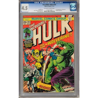 Incredible Hulk #181 CGC 4.5 (OW-W) *1176171001*