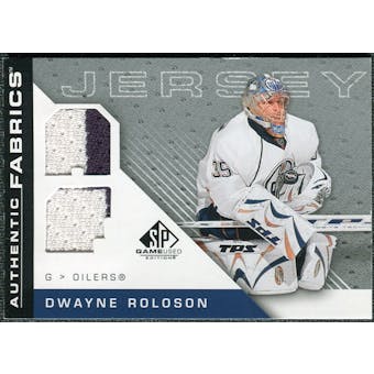 2007/08 Upper Deck SP Game Used Authentic Fabrics #AFDR Dwayne Roloson