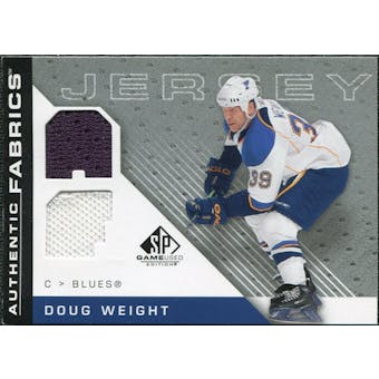 2007/08 Upper Deck SP Game Used Authentic Fabrics #AFDW Doug Weight