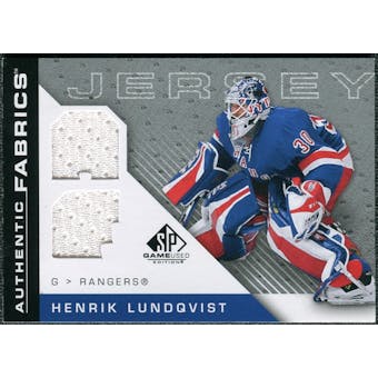 2007/08 Upper Deck SP Game Used Authentic Fabrics #AFHL Henrik Lundqvist