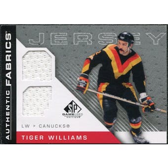 2007/08 Upper Deck SP Game Used Authentic Fabrics #AFTW Tiger Williams